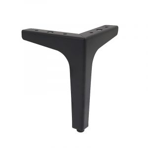 Lot De 4 Pieds De Canapé En Métal 10 Cm, Pieds De Table Basse En Métal Charge Jusqu'à 600 Kg Pied De Meuble Noir, Support De Table/Canapé En Fer Forgé, Pied Pour Meuble Tv, Cu - Neuf
