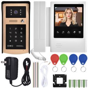 Interphone video couleur avec ecran tactile LCD de 4,3 pouces, prise US 100-240 V - Neuf