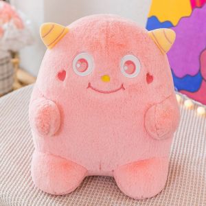 Poup&eacute;e Petit Monstre, Peluche Animal Mignon, Convient aux Filles et aux Gar&ccedil;ons, 33 cm, Rose - Neuf