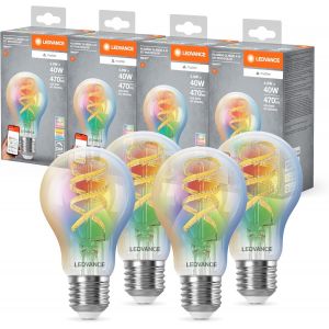 Smart+ Matt Led Lampe, Compatible Avec Google, Alexa, Apple, White Frost Optics, 4.9w, 470lm, E14, Color Light & White Light, Avec Vocal Control, Jusqu'à 20 000 Hrs, 1-Pack - Neuf