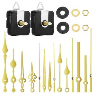 2pcs 20mm horloge mouvement m&eacute;canisme quartz bricolage horloge mouvement avec 5 paires d'or d'aiguilles horloge repai - Neuf