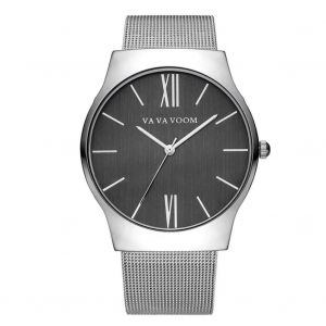 Vava Voom Homme Messieurs &Agrave; La Mode Quartz Mouvement Montre-Bracelet (Argent) - Neuf