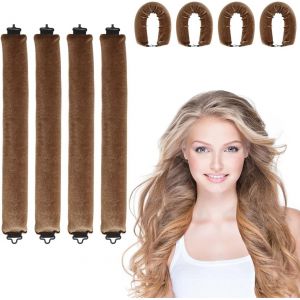 Kal-Pcs Cheveux Boucle Sans Chaleur, Bigoudis De Sommeil Doux, Fer À Boucler La Nuit Pour Cheveux Longs, Diy Boucleur A Cheveux Sans Chaleur Pour Cheveux Longs, Courts, Raides Ou Bouclés - Neuf