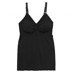 Haut D'allaitement, Debardeur De Maternite, Soutien-Gorge D'allaitement En Coton Sans Coutures (Noir, Taille Xl) - Neuf