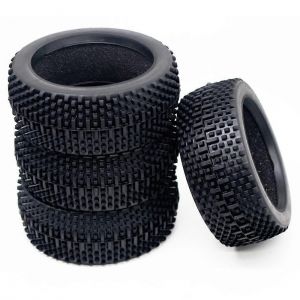 4 Pcs 110mm 1/8 RC Off-Road Buggy Voiture Pneu En Caoutchouc Pneu pour Redcat Losi HPI MP9 Hobao Pi&egrave;ces De Mise &Agrave; Niveau - Neuf