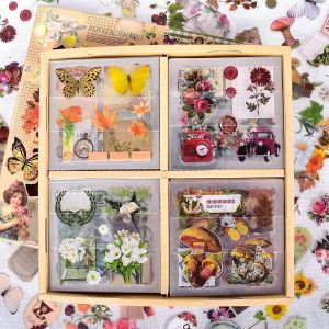 Mevronisshop-510 Pi&egrave;ces/100 Feuille Autocollant Scrapbooking&iquest;Stickers Scrapbooking&iquest;Scrapbooking Autocollant Autocollants Pour Scrapbooking Pour Diy Bullet Journal Scrapbooking Etc - Neuf