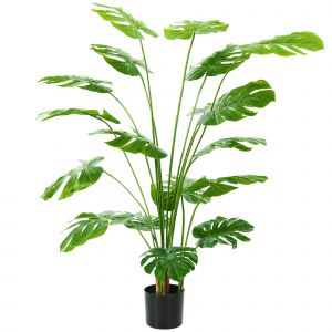 Plante artificielle Monstera H.1,5 m feuilles de tortue grand r&eacute;alisme - Neuf