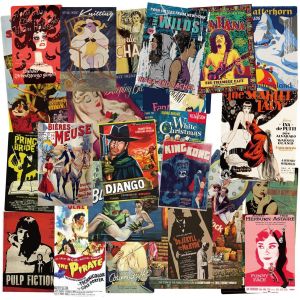 100pcs Autocollants De Vintage Film Autocollants De Scrapbooking Mignons Kit De Fournitures Rétro Esthétiques, Autocollants En Vinyle Pour Planificateur Junk Journal Scrapbook Paper Laptop - Neuf