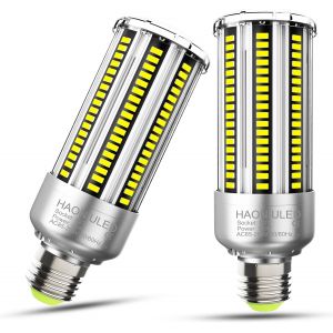 Ampoule Led E27 Blanc Froid 35w 6000k Équivalent Ampoules À Incandescence 300w, 4000lm Super Bright Ampoules Maïs E27 Led Non Dimmable, Pas De Stroboscope, Lot De 2[Amp744432] - Neuf