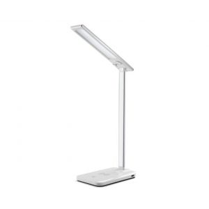 Lampe de bureau LED &agrave; chargement sans fil avec design r&eacute;glable et hauteur ergonomique pour les &eacute;tudiants - Neuf