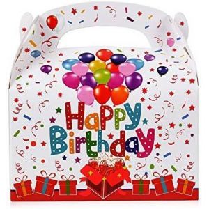 30pcs Bo&icirc;te Cadeaux Pour F&ecirc;te D'anniversaire En Papier Coffrets Sac Bo&icirc;te Happy Birthday &Agrave; Drag&eacute;e Bonbon Chocolat Bijou Bonbonni&egrave;re Emballage D&eacute;coration Accessoire Pour Anniversaires Naissances F&ecirc;te - Neuf