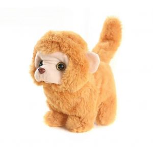 Singe en peluche electrique, queue qui remue, jouet en peluche interactif qui court et aboie - Neuf