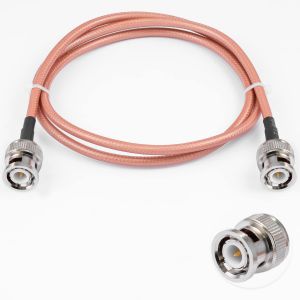 C&acirc;ble M&acirc;le vers M&acirc;le 50ohm M&acirc;le vers M&acirc;le RG400 RF Coaxial Pigtail Jumper Cable 3ft / 1m pour Antennes RF Ham Radio Handheld - Neuf