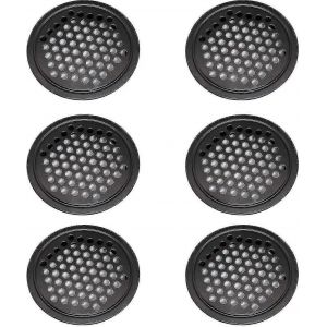 Pi&egrave;ces Grille de ventilation en acier inoxydable Armoire Grille de ventilation - Grille de ventilation 60mm ro Grille d'&eacute;chappement de cuisine peut - Neuf