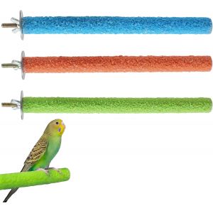 Chenquansarl-Lot De 3 Perchoirs En Bois Pour Perroquet, Calopsitte, Perruche, Perchoir En Forme De Patte D'o Au, Perchoir Pour Dres De Cage - Neuf