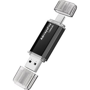TIANYI-Clé USB C 128Go, Pen Drive 128Go OTG 2 en 1 Type C Flash Drive USB 2.0 Clef USB Mémoire Stick pour PC, Tablette, Smartphone (Noir) - Neuf