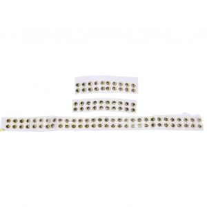 100pcs 3d P&ecirc;che Yeux Ovale R&eacute;aliste Artificiel Faux P&ecirc;che Leurre Oeil Autocollant Accessoires De P&ecirc;che 6mmgold - Neuf