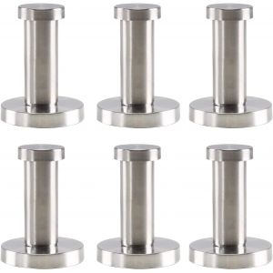 6PCS Pat&egrave;re Murale Inox Crochets Porte Manteau Bross&eacute; Crochet Mural Peignoir Crochet Peignoir Serviette Pat&egrave;re Salle de Bain pour Peignoir Serviette Chambre Cuisine - Neuf