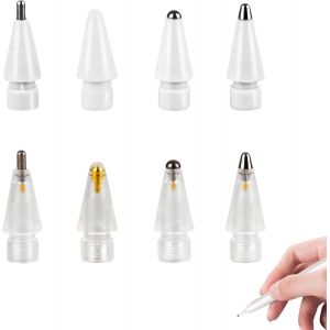 ERYI-Pointes Pour Apple Pencil 1Ère/2Ème Génération, Embouts Pour Apple Pencil - Pack De 8, Pointe Fine Et Contrôle Précis Des Pointes Apple Pencil Embouts En Plastique Et En Métal - Neuf