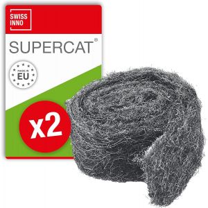 Laine d'acier Stop Rongeurs Contre Les Souris,Rats,fouines,Insectes-Barrière Durable impénétrable Efficace à 100%-Maillage en Acier Inoxydable-Longueur 2x50cm - Neuf