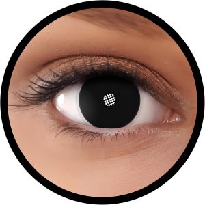 Kalanka-Lentilles Halloween Noire, Sans Correction, 2pcs 1 Paire - D&eacute;guisement En Frozen Shadow - Noire, Lentilles De Contact Pour Halloween - Neuf
