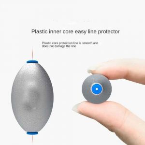 Plombs De P&ecirc;che En Forme D'olive Avec Bouchon En Plastique,Leurre Creux,Poids,5 Pi&egrave;ces - Type 50g-5pcs - Neuf