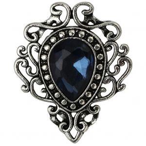 &Agrave; La Mode R&eacute;tro Royal Court Style Pierre Pr&eacute;cieuse Artificielle Broche V&ecirc;tements Accessoire (Bleu) - Neuf