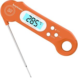 Kal-Thermomètre Cuisine Pliable, Thermometre Cuison Écran Lcd Thermomètre Patisserie Avec Rétro-Éclairage Thermomètres À Viande Précis Avec Une Lecture Rapide De 3 Sec Pour Bbq Yaourt Chocolat - Neuf