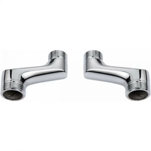 Raccord de douche coud&eacute;, r&eacute;ducteur de coude en laiton, bras pivotant r&eacute;glable, raccord mural coud&eacute;, raccord excentrique 1/2 3/4, chrom&eacute; A - Neuf