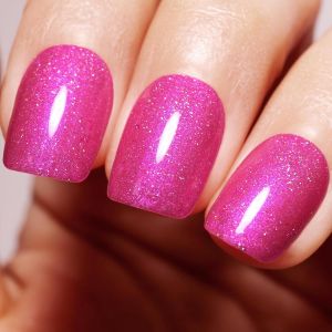 Sjzg-Vernis &Agrave; Ongles Gel - 1 Pi&egrave;ce - 15 Ml - Rose Fonc&eacute; &Agrave; Paillettes - Pour D&eacute;butant En Salon De Manucure - Lampe &Agrave; Ongles N&eacute;cessaire - Neuf