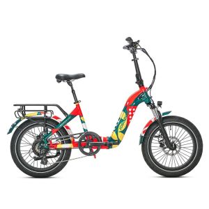 Vélo Électrique Jobobike Romer Pro, Moteur Bafang 250 W, Capteur De Couple, Pliable&#Xff0c;Rouge - Neuf