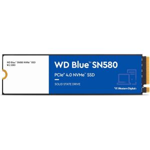 SUBZONAL-WD Blue SN580 SSD 1 To Disque SSD Interne, Vitesse de lecture jusqu'à 4150 Mo/s, PCIe Gen. 4x4, Comprend Acronis True Image pour WD, Clonage de disque et migration - Neuf