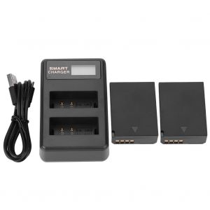 Chargeur de batterie LP-E10 a double port USB avec ecran LCD pour Canon EOS Rebel T3 T5 T6 - Neuf