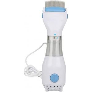 Peigne À Poux Pour Animaux De Compagnie Peigne À Puces Électrique Pour Chien De Compagnie, Outil De Nettoyage De Chat Blanc (Prise Européenne) - Neuf