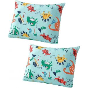 Kalanka-2 Pi&egrave;ces Taie Oreiller 40x60 Enfant, Housses De Coussin Pour Enfant, Taie D'oreiller - Avec Enveloppe - Douces Et Respirantes - 100% Coton - 40 X 60 Cm - Pour B&eacute;b&eacute; Gar&ccedil;on Et Fille - Neuf