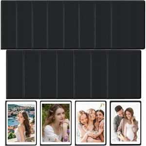 15 Pièces Cadre Photo Magnetique Frigo,Mini Cadres À Photos Magnétiques Frigo 9,5 X 6,5 Cm Avec Poche Transparente,Magnet Frigo Personnalisable Pour Pellicule Polaroid Instax Mini(9,5 X 6,5 Cm,Noir - Neuf