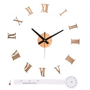 Hjlian Horloge Murale De Salon, Mode Maison Simple, Silencieuse, Sans Cadre, Bricolage, Decoration De Bureau - Neuf