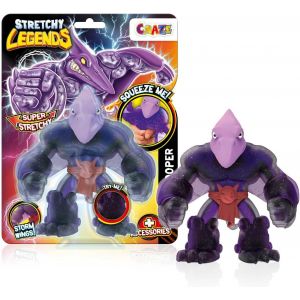 DDA-CRAZE Legends - Stretchy Pterotrooper Figurine d'action Super Extensible avec Slime à l'intérieur & Super pouvoirs, Super Héros Visqueux & élastiques - Neuf