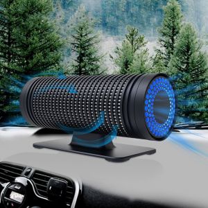 Purificateur d'air pour voiture, avec filtre HEPA, portable avec éclairage LED, idéal pour la maison, le bureau ou les voyages, idéal comme cadeau de Noël (noir) - Neuf