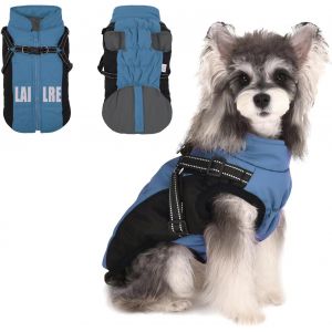 Manteau Pour Chien-Manteau D'hiver Imperm&eacute;able-Harnais Pour Petit Chien-Manteau D'hiver Avec Harnais Pour Petits,Moyens Et Grands Chiens.[P514] - Neuf