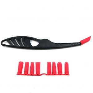1pc colle à verre angle grattoir scellant épandeur carrelage réparation de joint outils de calfeutrage léger nettoyage d'angle outil de finition - Neuf