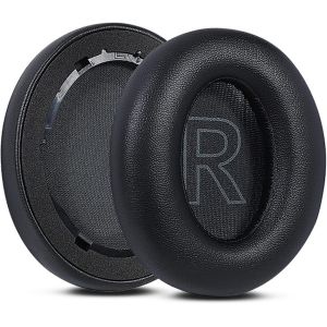 Life Q20 Coussinets de rechange en mousse de cuir souple pour casque Soundcore Life Q20/Q20BT Noir - Neuf