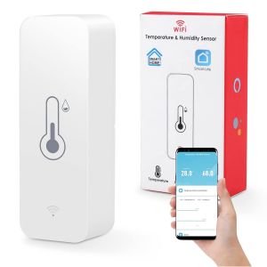 Hygrom&egrave;tres WiFi pour la Maison Int&eacute;rieur et Ext&eacute;rieur, Thermom&egrave;tre Hygrom&egrave;tre avec Contr&ocirc;le par Application Tuya Smart Life Moniteur de Temp&eacute;rature et D'humidit&eacute; avec Alexa Google Home (1) - Neuf