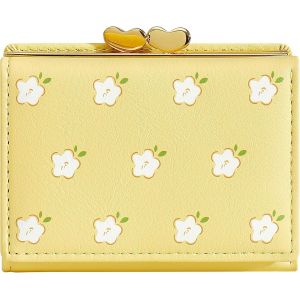 Portefeuille Pour Femme,Porte-Cartes,Petit Portefeuille &Agrave; Trois Volets Avec Blocage Rfid,Joli Petit Portefeuille De Poche En Cuir Pour Femmes,Filles,Dames Mini Sac &Agrave; Main Court, - Neuf