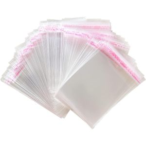 400 Pièces Sacs De Cellophane Auto-Adhésif Petit Sac Alimentaire Transparent Opp Sachet Pour Sucette Biscuits Chocolat Bonbons (9 * 14cm) - Neuf