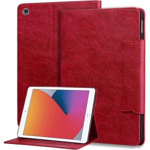 Coque Pour Huawei Mediapad M5 Lite 10 10.1 Tablette, Ultra Fin Étui De Protection Avec Support À Fermeture Magnétique, Housse Étui Avec Veille/Réveil Automatique, Rouge[Coq9123714] - Neuf
