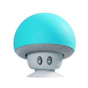 Mini enceinte Bluetooth champignon sans fil portable avec caisson de basses, micro et ventouse pour tablettes/smartphones - Neuf