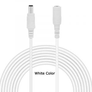 C&acirc;ble D'Alimentation D'Extension Dc 12V,0.5M 1M 2M 3M 5M 10M,Fil &Eacute;lectrique Blanc Noir,Cordon D'Extension D'Alimentation Pour Lumi&egrave;re Led,Routeur De Cam&eacute;ra De Vid&eacute;osurveillance.White 0.5M. - Neuf