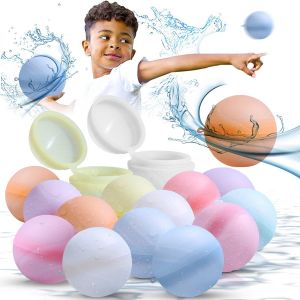 Bombe À Eau Réutilisable, 24 Ballons D'eau Réutilisables, Ballon En Silicone Pour Jeux D'eau, Jeux De Jardin Et De Plage - Neuf