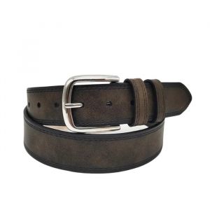 Ceinture Homme - Kenny Jones - Marron - 100% Pvc - Taille R&eacute;glable - Largeur 4cm - Neuf